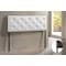Baxton Studio Baltimore Modern Full White Faux Leather Upholstered Headboard 106-5365 - alternate 1